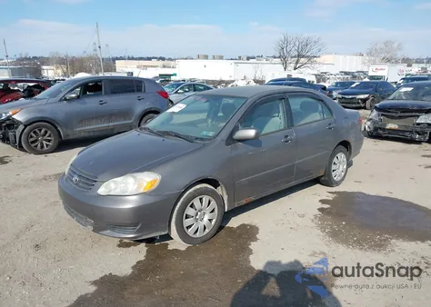2004 Toyota Corolla Le z USA, uszkodzony, nr VIN 1NXBR32E24Z236295